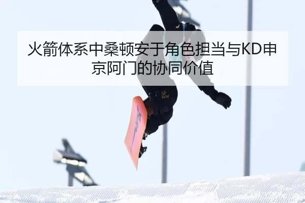 火箭体系中桑顿安于角色担当与KD申京阿门的协同价值